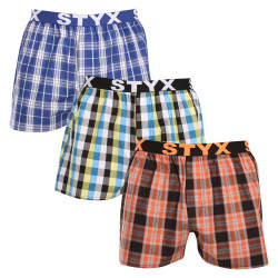 3PACK Boxer da uomo Styx sport elastico multicolore (3B102426)