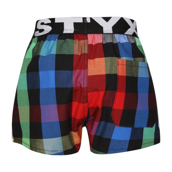 Boxer da bambino Styx sport elastico multicolore (BJ1012)