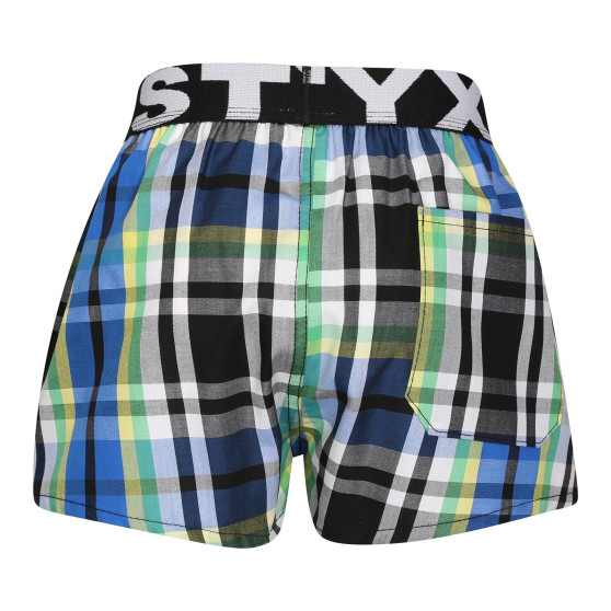 Boxer da bambino Styx sport elastico multicolore (BJ1017)