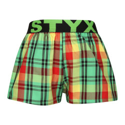 Boxer da bambino Styx sport elastico multicolore (BJ1018)