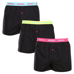 3PACK Boxer da uomo HUGO nero (50510216 005)