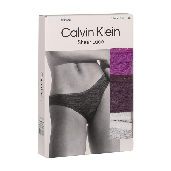 3PACK mutandine donna Calvin Klein multicolore (QD5203E-NOW)