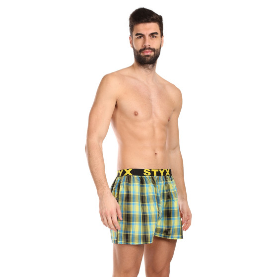 5PACK Boxer da uomo Styx sport elastico multicolore (5B102125)