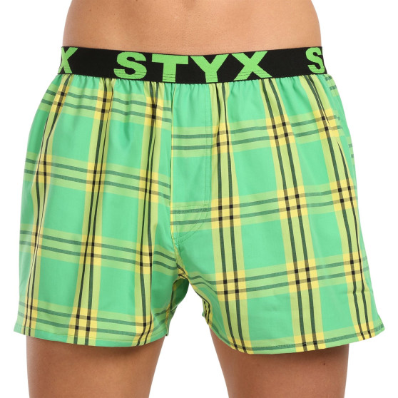 3PACK Boxer da uomo Styx sport elastico multicolore (3B100619)