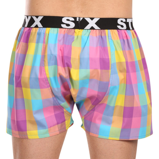 3PACK Boxer da uomo Styx sport elastico multicolore (3B102830)