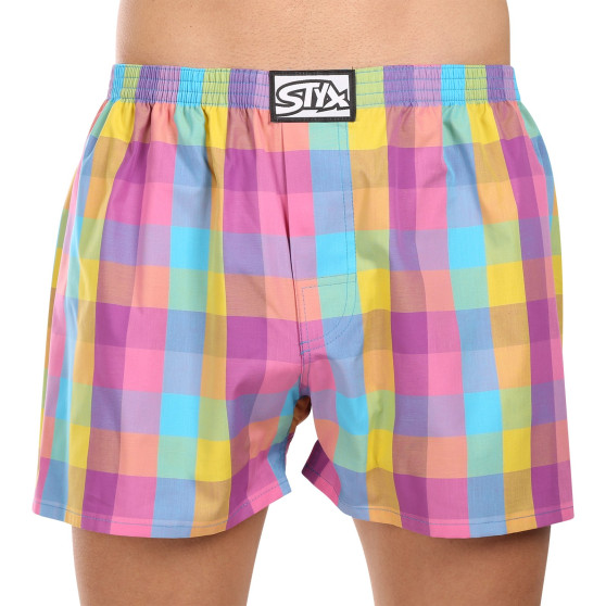 3PACK Boxer da uomo Styx classic elastic multi-color (3A102729)