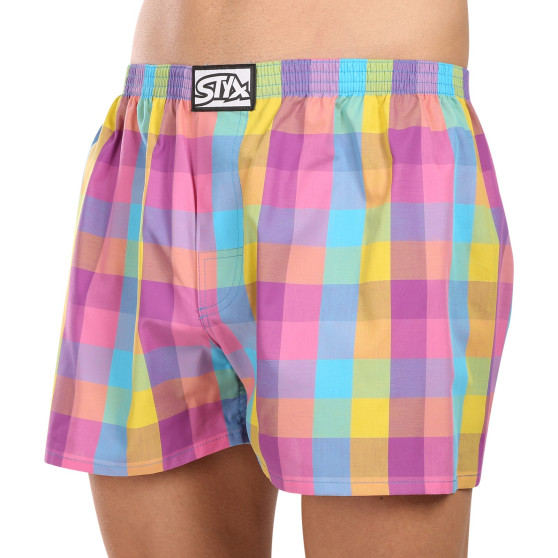 3PACK Boxer da uomo Styx classic elastic multi-color (3A102729)