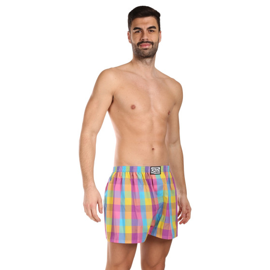 3PACK Boxer da uomo Styx classic elastic multi-color (3A102729)