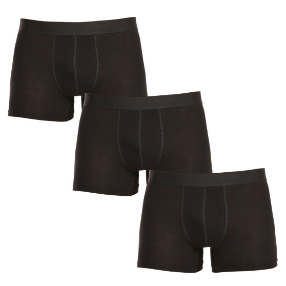 3PACK boxer uomo Nedeto oversize nero (3NBX001)