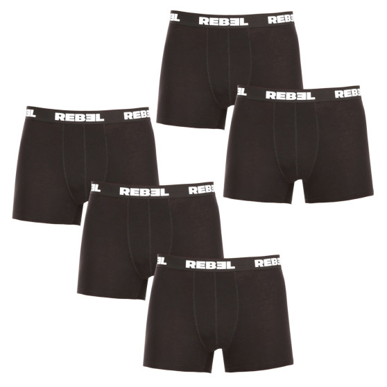 5PACK boxer uomo Nedeto Rebel nero (5NBR001)