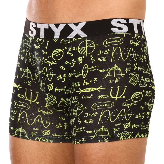 3PACK boxer uomo Styx lungo arte sport elastico multicolore (3U13724)