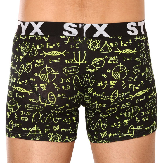 3PACK boxer uomo Styx lungo arte sport elastico multicolore (3U13724)