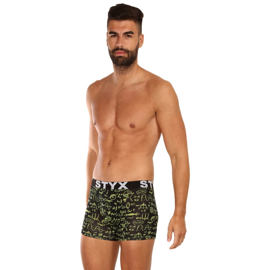 3PACK boxer uomo Styx lungo arte sport elastico multicolore (3U13724)