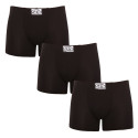 3PACK boxer uomo Styx lungo classico elastico nero (F9606060)