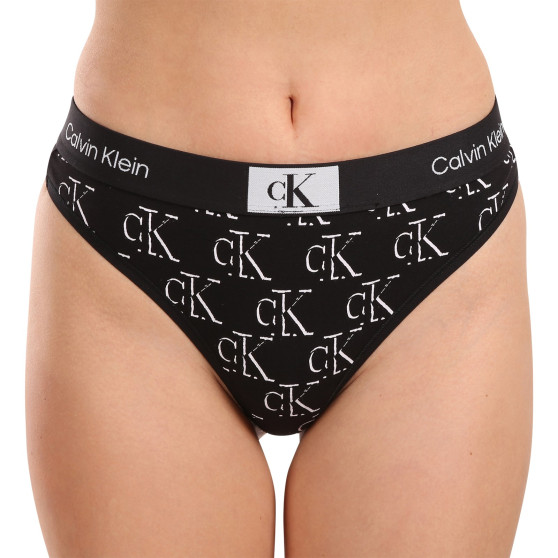 Perizoma da donna Calvin Klein nero (QF7221E-LOC)