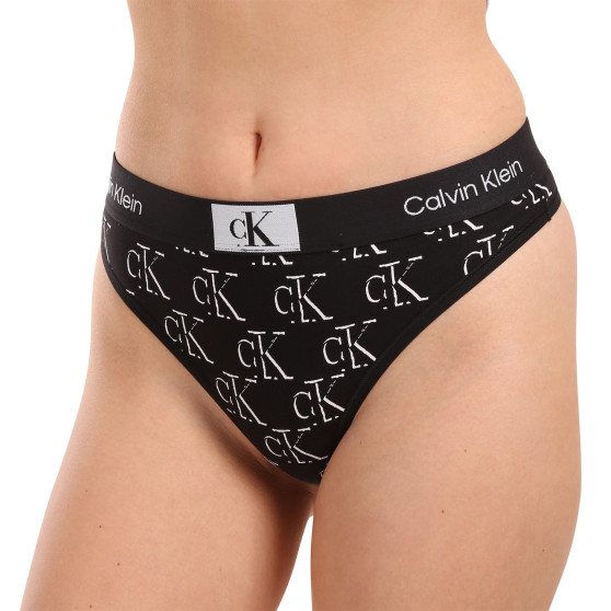 Perizoma da donna Calvin Klein nero (QF7221E-LOC)