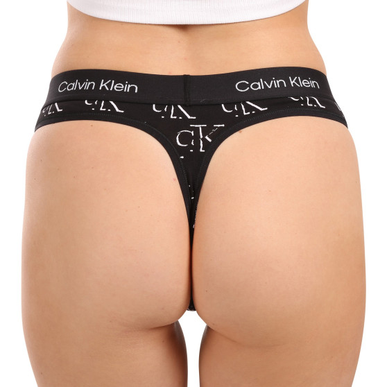 Perizoma da donna Calvin Klein nero (QF7221E-LOC)