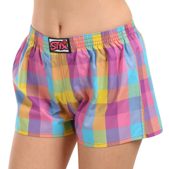 Boxer da donna Styx classici elasticizzati multicolore (K1028)