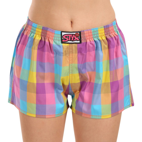 3PACK Boxer da donna Styx classic elastic multi-color (3K102730)