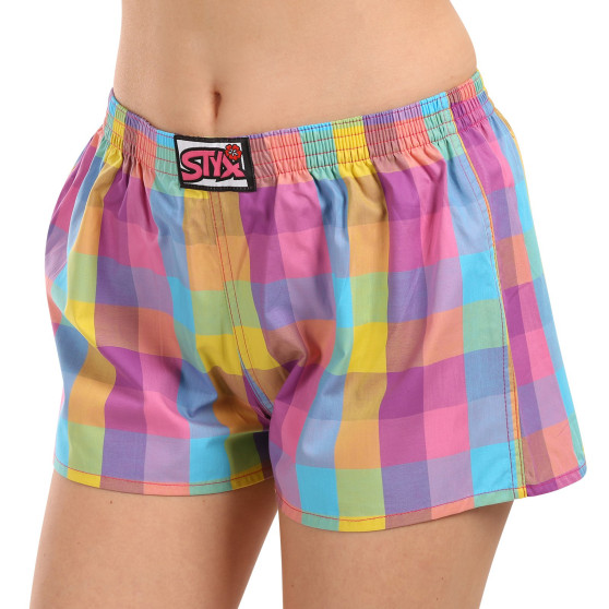 3PACK Boxer da donna Styx classic elastic multi-color (3K102128)