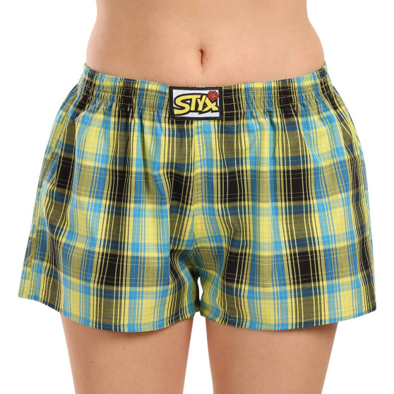 3PACK Boxer da donna Styx classic elastic multi-color (3K102128)