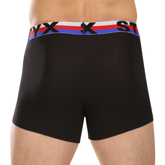 3PACK boxer uomo Styx sport elastico nero tricolore (3G1960)