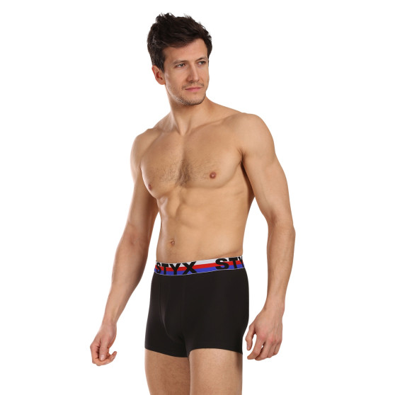 3PACK boxer uomo Styx sport elastico nero tricolore (3G1960)