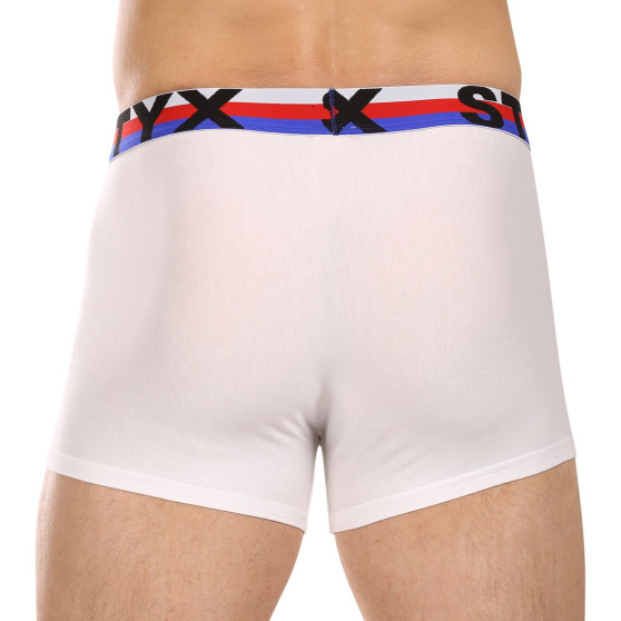 3PACK boxer uomo Styx sport elastico bianco tricolore (3G2061)