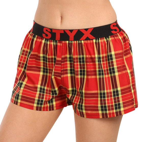 3PACK Boxer da donna Styx sport elastico multicolore (3T100314)