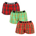 3PACK Boxer da donna Styx sport elastico multicolore (3T100314)