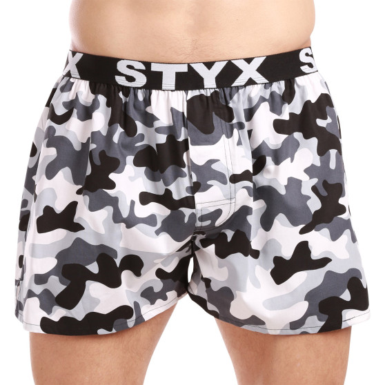 3PACK Boxer da uomo Styx art sport gomma multicolore (3B14789)