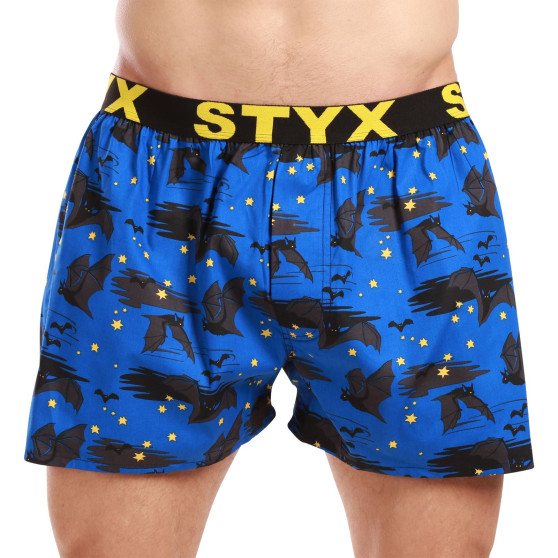 3PACK Boxer da uomo Styx art sport gomma multicolore (3B14789)