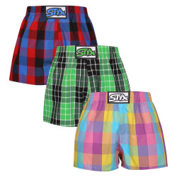 3PACK Boxer da bambino Styx classic elastic multicolore (3J102729)