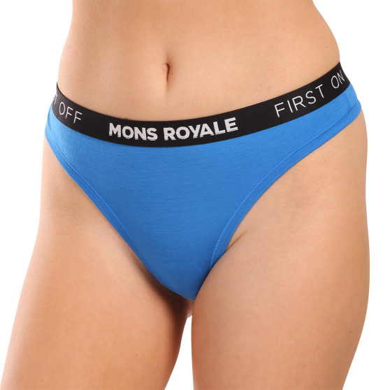 Perizoma donna Mons Royale blu merino (100311-1015-713)