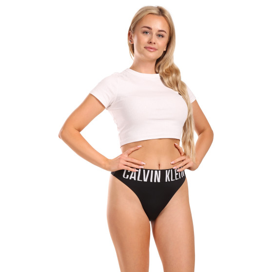 Perizoma da donna Calvin Klein nero (QF7639E-UB1)