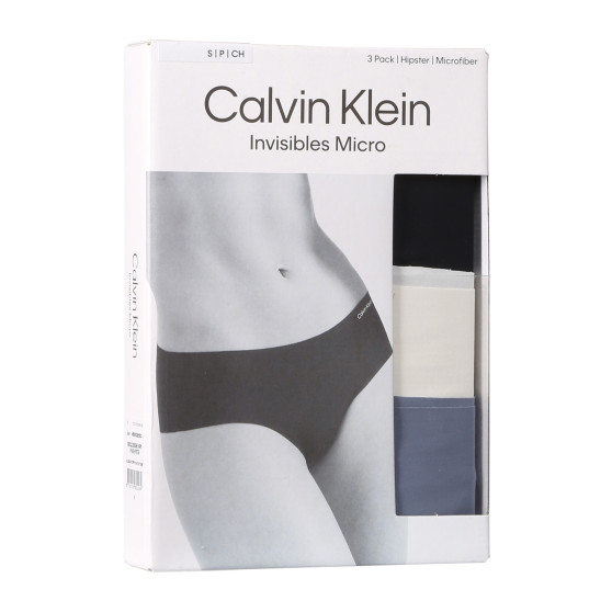 3PACK mutandine donna Calvin Klein senza cuciture multicolore (QD3559E-NP0)