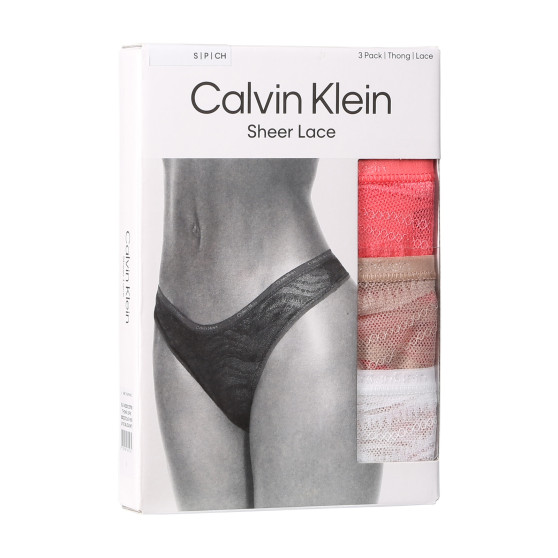 3PACK infradito donna Calvin Klein multicolore (QD5216E-NOX)