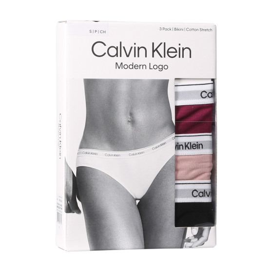 3PACK mutandine donna Calvin Klein multicolore (QD5207E-NP6)