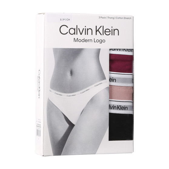 3PACK infradito donna Calvin Klein multicolore (QD5209E-NP6)