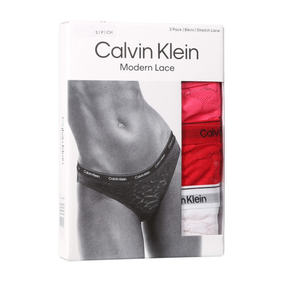 3PACK mutandine donna Calvin Klein multicolore (QD5069E-NPC)