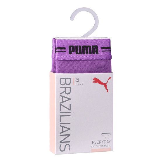 2PACK mutandine brasiliane da donna Puma viola (603043001 020)