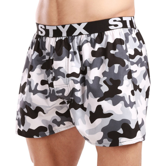 Boxer da uomo Styx arte sport gomma mimetica (B1457)