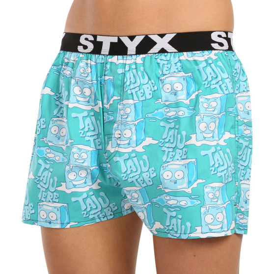 3PACK Styx Boxer da uomo art sports gomma multicolore (3B16347)