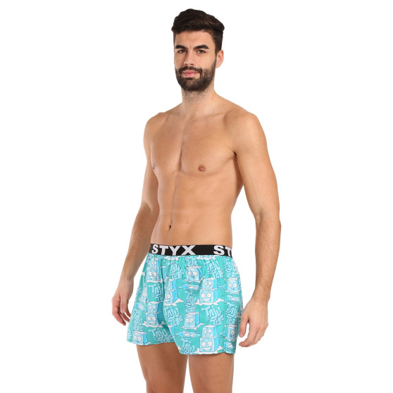 3PACK Styx Boxer da uomo art sports gomma multicolore (3B16347)