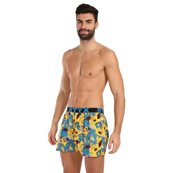 5PACK Styx Boxer da uomo art sports gomma multicolore (5B1473490)