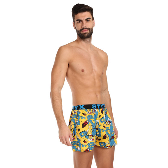 5PACK Styx Boxer da uomo art sports gomma multicolore (5B1473490)