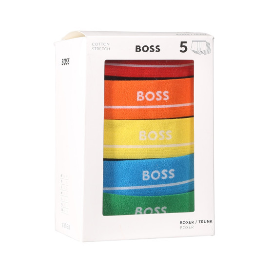 5PACK boxer da uomo BOSS nero (50489616 999)