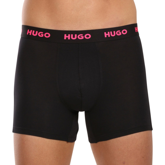 3PACK boxer da uomo HUGO nero (50503079 971)