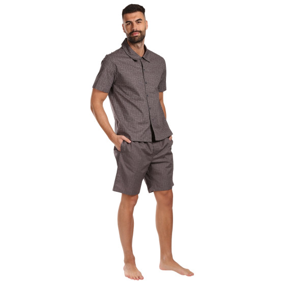 Pigiama da uomo Calvin Klein grigio (NM2499E-OF8)