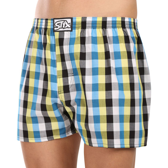 Boxer da uomo Styx classic rubber oversize multicolore (E1025)